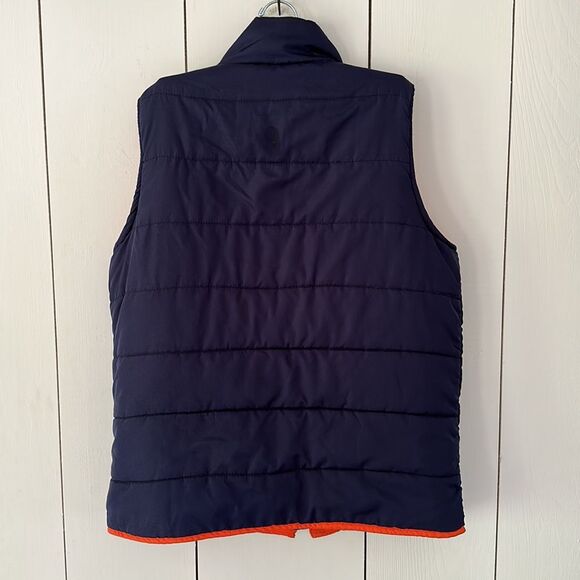 Children's Place Puffer Vest Blue Orange Kids L (10-12) - Picture 2 of 6